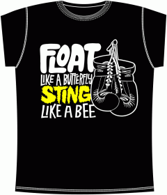 Прикольные футболки: Float Like Black